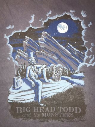 Big Head Todd And The Monsters Red Rocks Band Tee 2010 Mens Xl