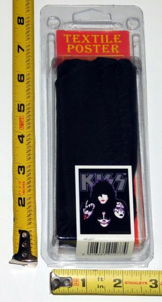KISS Band Faces Textile Tapestry Poster 30x40 Farewell Tour 2000 Gene Ace 3