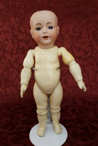 Antique German Bisque Head Toddler Doll Kammer Reinhardt K R 122 Flirty Eyes 12
