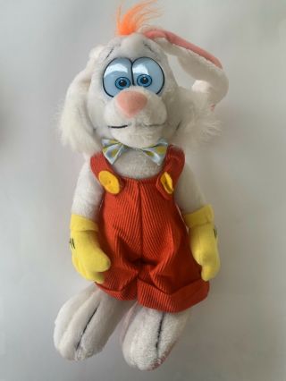 Vintage Rare Who Framed Roger Rabbit Large Plush Toy,  1987,  Disney,  30cm