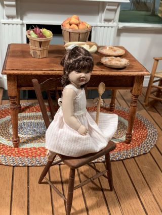 Dollhouse Miniature Artisan Signed Susan Scogin L.  E.  Doll