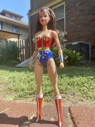 Ooak Custom Lynda Carter As Wonder Woman 1/6 Scale 12 In Figure