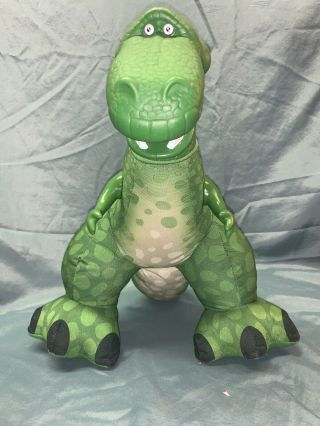 FISHER PRICE TOY STORY 2009 SQUEEZE AND ROAR REX 14 INCH PLUSH 2