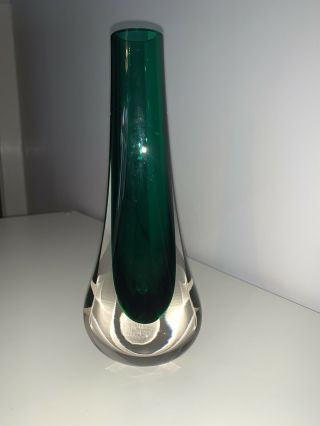 Whitefriars Emerald Green Teardrop Bud Vase