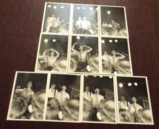 Iggy Pop Photo Set Of 10 3.  5 " By 5 " B & W Photos Florida 1980 - Rare