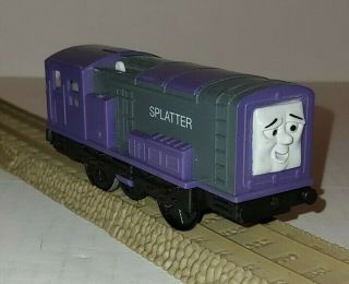 Thomas & Friends Trackmaster Motorized Purple Splatter Engine Mattel Rare