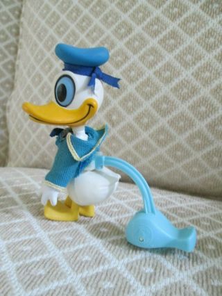Rare 1968 Vintage Disney Donald Duck Toy Walker Mattel Skediddle Skediddler