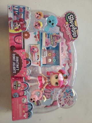 Toy Figures Shopkins Shoppies Collectibles Doll Donatina Donut Delights Playset
