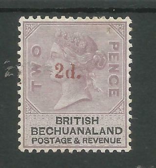 British Bechuanaland Sg23 The 1888 2d On 2d Mounted Cat £65