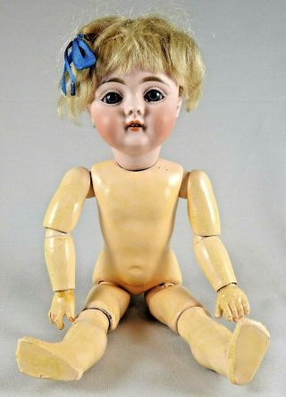 Antique Kestner 143 German Bisque Head Character Doll,  10 "