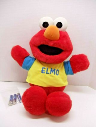 Tyco Sesame Street 1997 " Toss & Tickle Me Elmo " Talking 20 " Plush