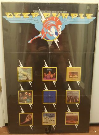 Deep Purple - Stormbringer - Orig.  Promo Poster W.  Bros 1974 23x35 Folded