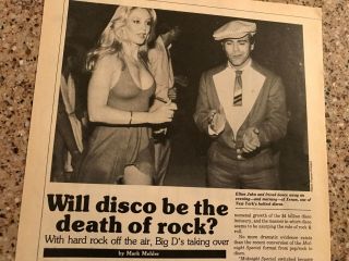 1979 Vintage 6pg Print Article On Will Disco Be The Death Of Rock? Xenon Wktu