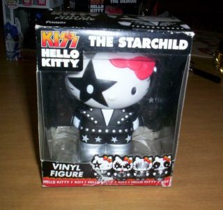 Funko Pop Kiss Hello Kitty The Starchild Paul Stanley Vinyl Box Damage