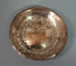 Antique DSCG Duchess of Sutherland Cripples Guild silver plate copper bowl 3