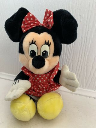 Vintage Minnie Mouse Disneyland Walt Disney World Soft Stuffed Plush Toy 30cm