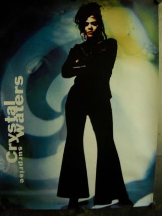 Crystal Waters Large Rare 1991 Promo Poster From Surprise