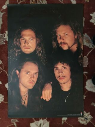 Metallica On Elektra Records (1991) Rare Promotional Poster