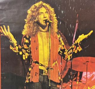 Vtg Rare Led Zeppelin Robert Plant Poster 24 " X 33.  5 " Printed In England
