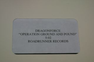 Dragonforce " Operation Ground And Pound " Rae Roadrunner Records Ntsc Promo Video