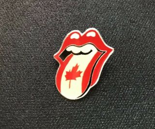Rolling Stones 1997/1998 Bridges To Babylon Canada Flag Tongue Concert Pin