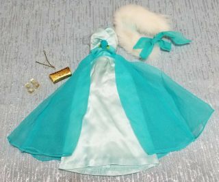 Vhtf Vintage Barbie Debutante Ball Gown 1666 (1966 - 67) & Complete