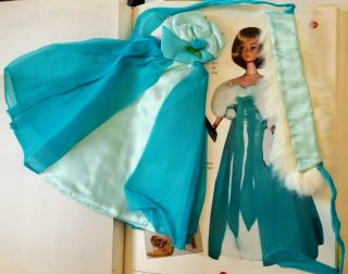 VHTF Vintage Barbie Debutante Ball Gown 1666 (1966 - 67) & Complete 2