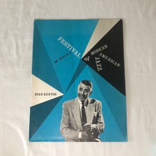 Stan Kenton Festival Of Modern American Jazz Program Art Tatum Ventura Candido