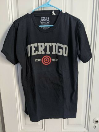U2 Vertigo 2005 Tour Concert Tee Shirt Men 