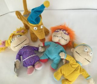 Vintage 1998 Rugrats Mattel Bedtime Bean Bag Friends Set Of Four