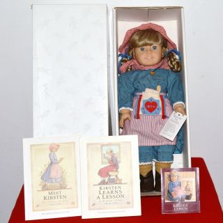American Girl Pleasant Company Kirsten Doll Meet Outfit Box Accessories Hungary