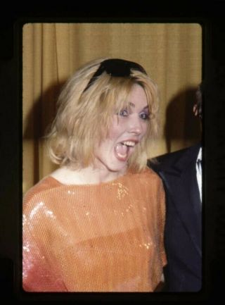 Blondie Debbie Deborah Harry In Orange Top Candid 1970 