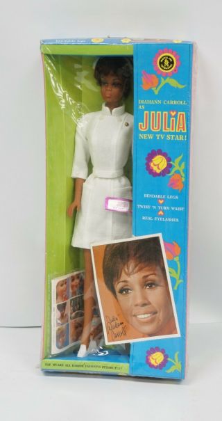 Rare Vintage 1968 Diahann Carroll As Julia Doll Tv Show Nib Mattel Nos