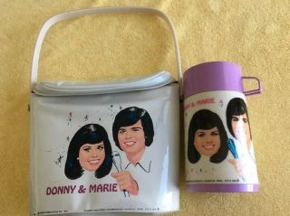 Donny & Marie Osmond Vinyl Lunchbox And Thermos,  Aladdin Industries 1976