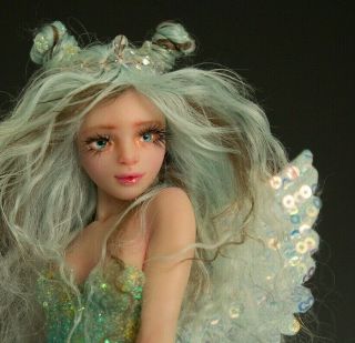 Ooak Artdoll Fantasy Fairy Polymer Clay Fairie Figure Sculpture By Sem