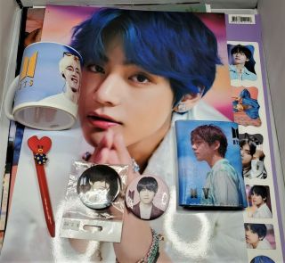 Bts Taehyung V Fan Combo - Posters,  Wallet,  Stickers,  Buttons,  Coffee Cup,  Pen