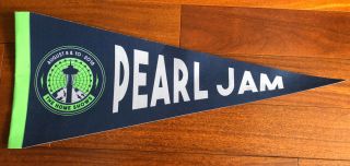 Pearl Jam Seattle Poster And Pennant 2018 Emek Concert Print Safeco Field Flag