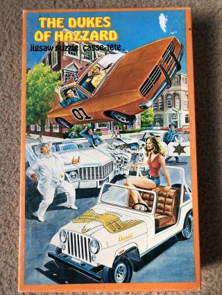 Rare Vintage 1982 Dukes Of Hazzard Jigsaw Puzzle General Lee 1969 Dodge Charger
