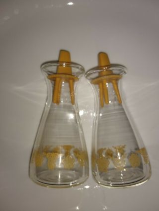 Vintage Corningware Corelle Butterfly Gold Salt & Pepper Shakers
