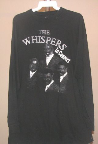 The Whispers Vintage Black The Whispers In Concert 2xl Long Sleeve Shirt