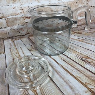 Vintage Pyrex 7759 B Flameware Glass Coffee Percolator Pot 9 Cup NO Inside Parts 2