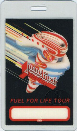 Judas Priest 1986 Laminated Backstage Pass & Meal Tix