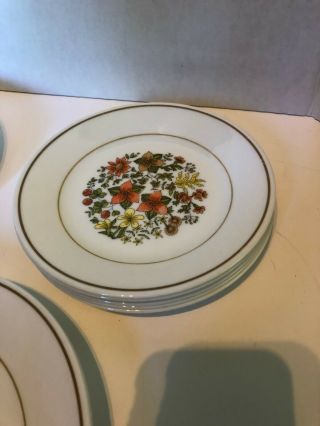 CORELLE/CORNING=INDIAN SUMMER PLATE SET OF 16=ALL TO GO ONE PRICE Vintage 1980s 2