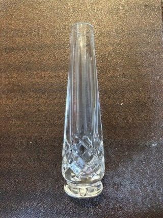 Vintage Signed Waterford Crystal Bud Vase 6 " Tear Drop Lismore Posie