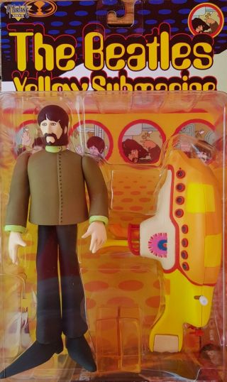 The Beatles Yellow Submarine George Action Figure Mcfarlane Toys Rare.