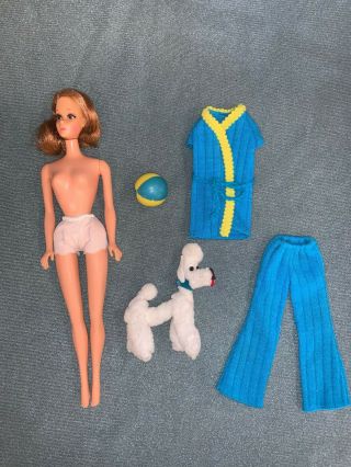 1972 Walking Jamie Strollin In Style Sears Exclusive Barbie Doll Gift Set - Rare