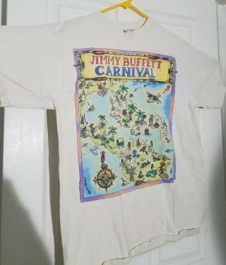 Jimmy Buffett Carnival Tour 1998 Concert T Shirt Size Xl Rare