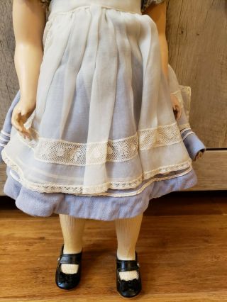 RARE Vintage Madame Alexander ALICE IN WONDERLAND 18” Doll - All 1940 ' s 3
