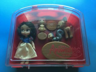 Disney Animators Mini Snow White Doll Playset Case