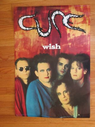 The Cure Poster Promo For Wish - 24 " X 35 " 1992 Elektra Records
